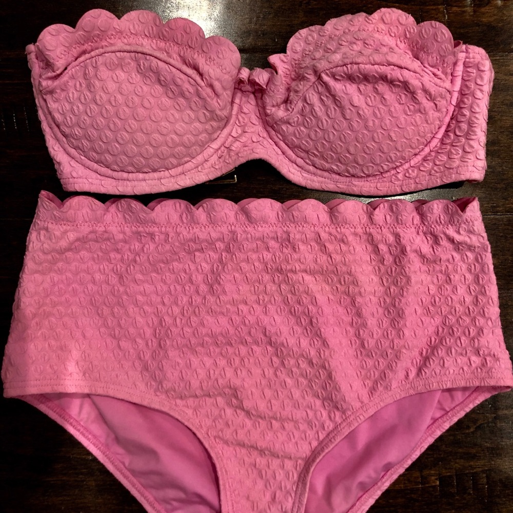 Kate Spade 2piece high waisted swim, size M